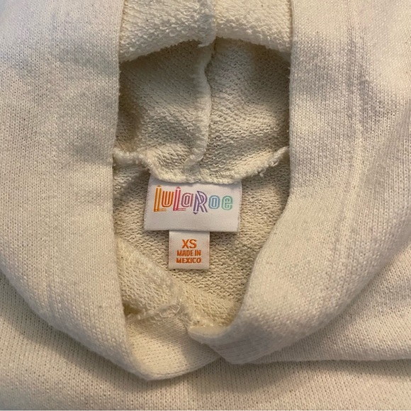 Lularoe Women’s Terry Short Sleeve Franky Hoodie Top Size XS - Picture 11 of 13